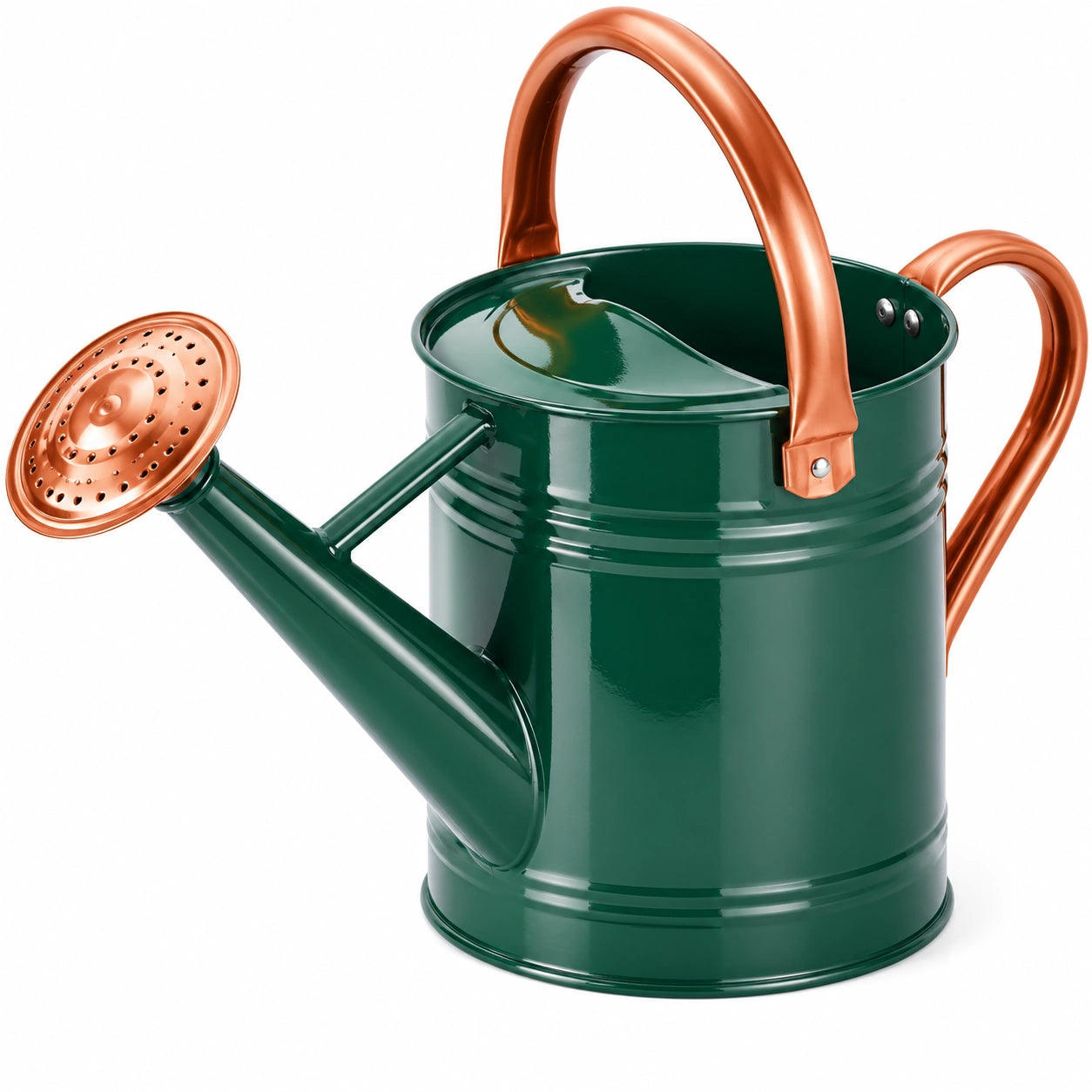 Arrosoir de jardin vert et cuivre 5L