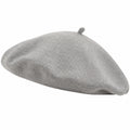 Béret classique gris unisexe