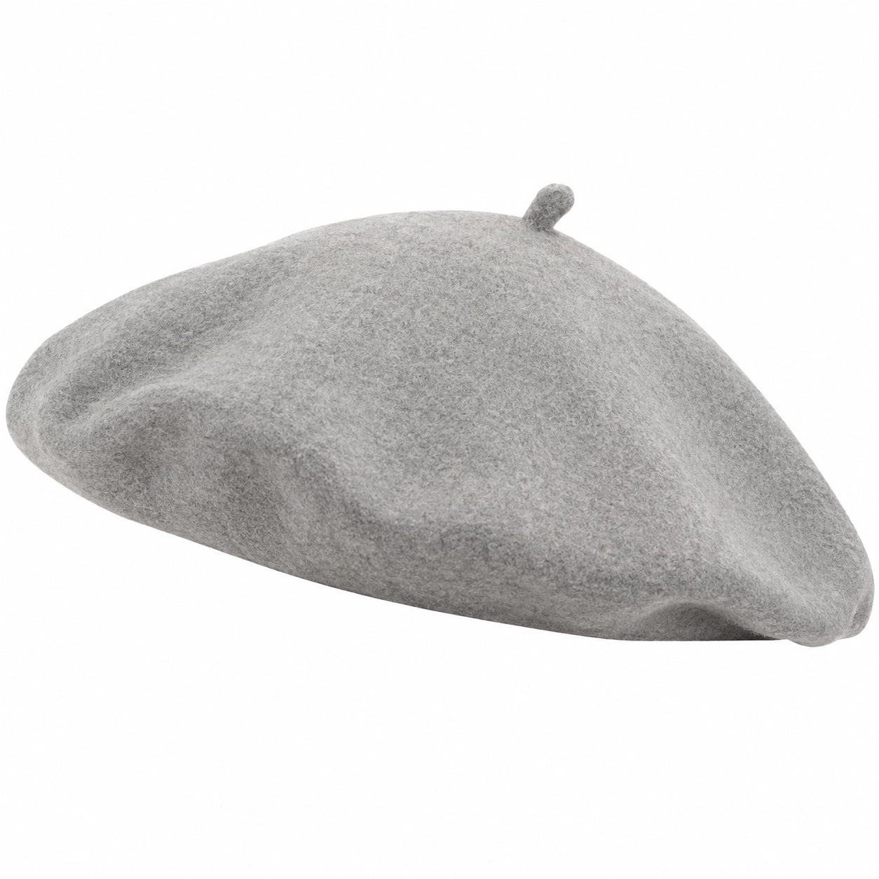 Béret classique gris unisexe