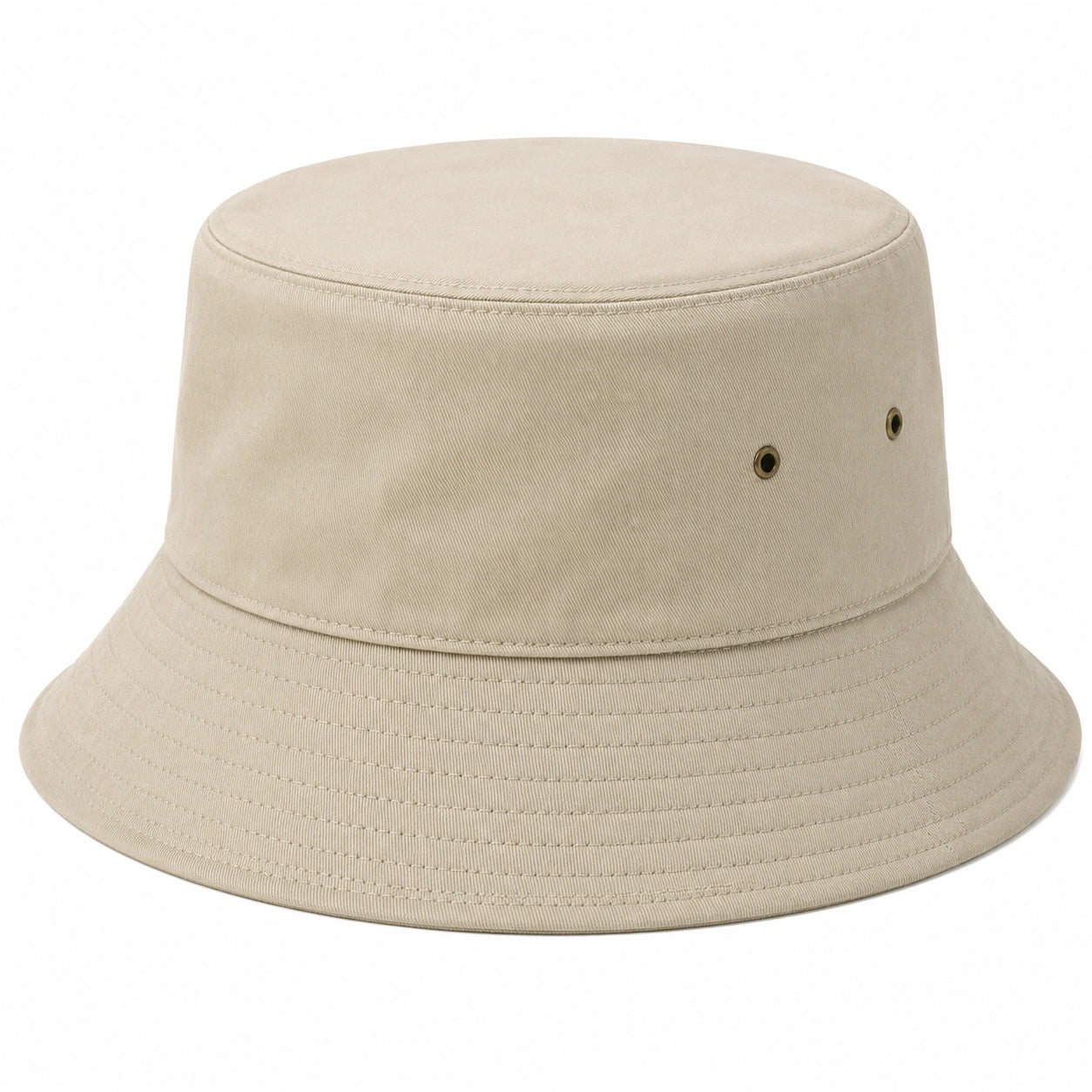 Chapeau Bob Unisexe Beige avec Protection Solaire