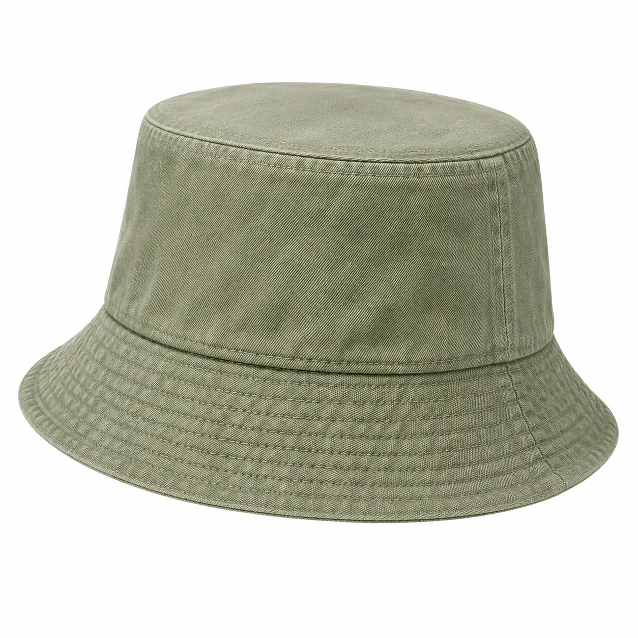 Chapeau Bob Classique Vert Olive Unisexe