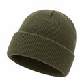 Bonnet côtelé thermique vert kaki