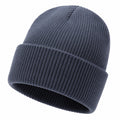 Bonnet en tricot côtelé pour adulte - Bleu Marine