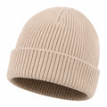 Bonnet tricoté beige