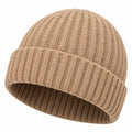 Bonnet côtelé unisexe beige