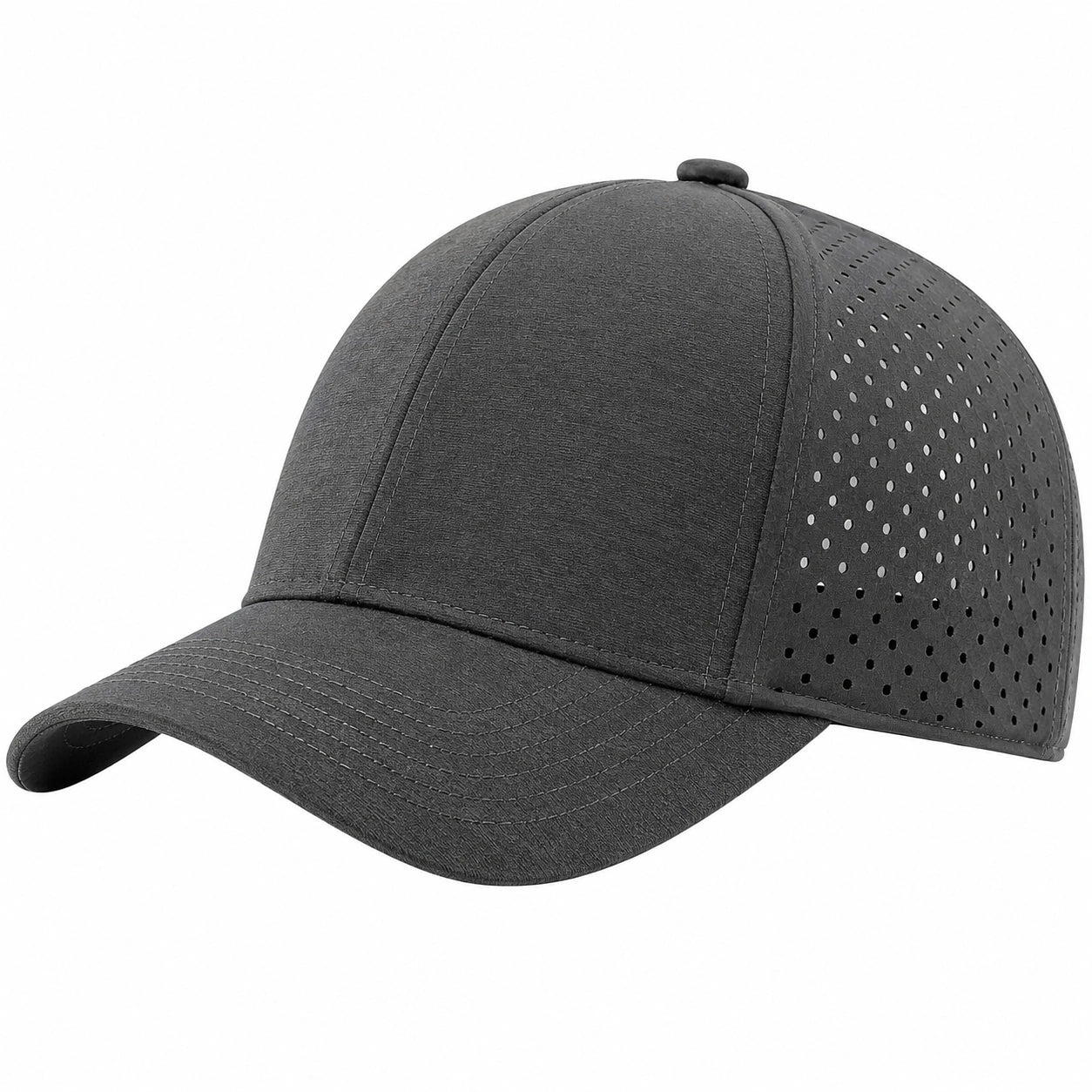 Casquette de Baseball Gris Ventilée