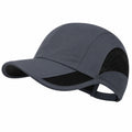 Casquette de sport respirante avec filet gris