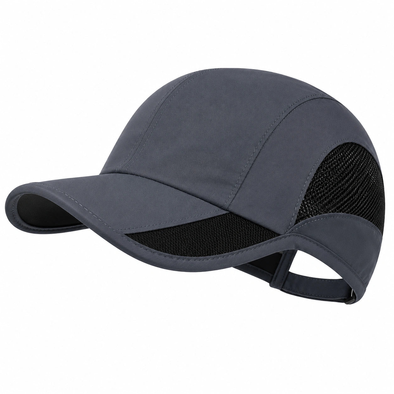 Casquette de sport respirante avec filet gris