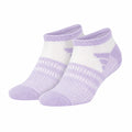 Chaussettes courtes absorbantes lilas/blanc
