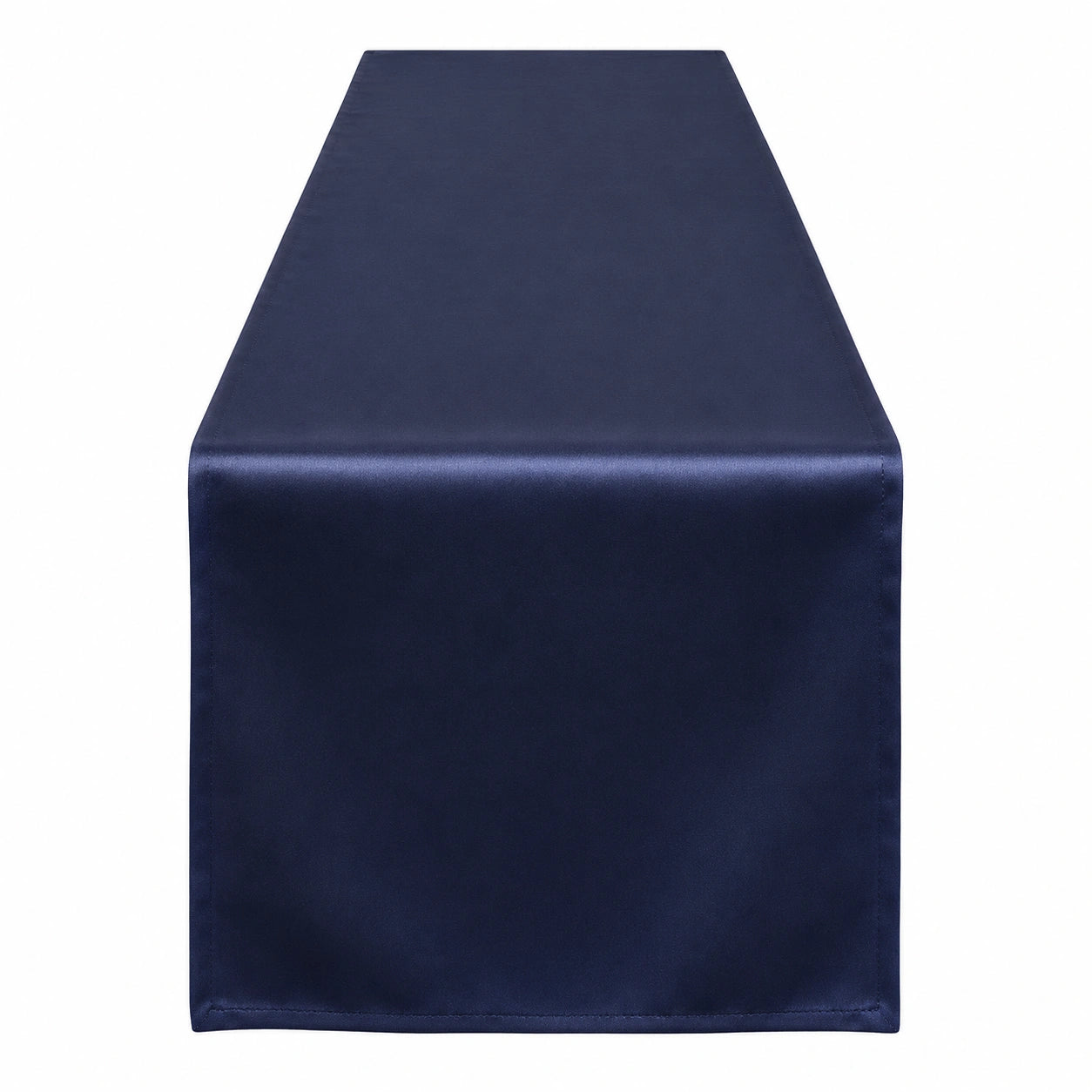 Chemin de Table Satin Bleu Marine 180x30 cm