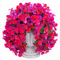 Bougainvilliers Artificiels Rose et Violet en Pot 45cm