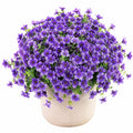 Fleurs Artificielles Violettes avec Pot en Céramique